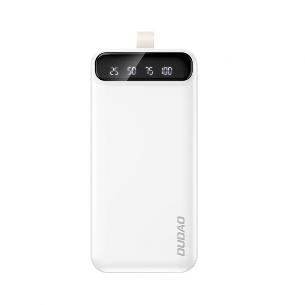 Фото - Батарея мобільна Dudao Powerbank 30.000mAh 3x USB LED White (K8s+white)