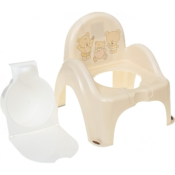 Фото - Горщик дитячий Tega Baby стільчик Ведмедики Бежевий (MS-012-119)