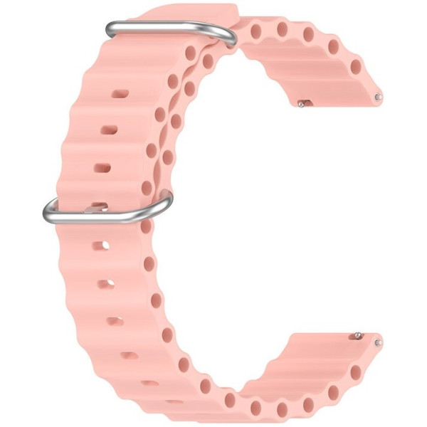 Фото - Ремінець для смарт-годинника BeCover Wave Style 20mm for Amazfit Bip 3/3 Pro/GTR 42 мм/GTR Mini/GTS/GTS 2 mini/GTS 3/GTS 4/GTS 4 Mini/Amazfit Active/Active 2 Pink (714178)