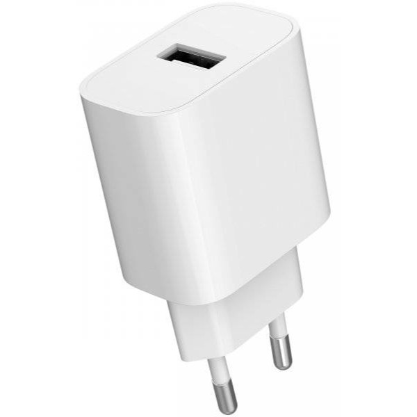 Фото - Мережевий зарядний пристрій Gembird Мережевий ЗП, 1 USB-A 5V/2.4A (12W), білий