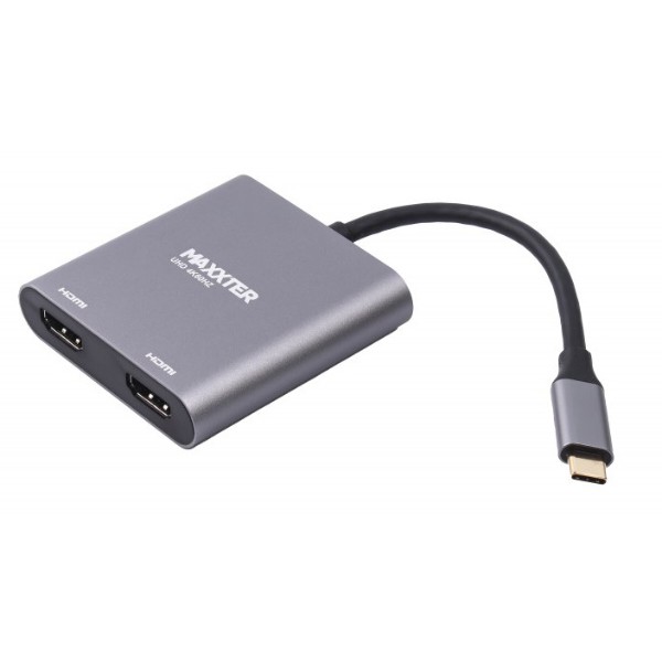 Фото - Переходник Maxxter USB-C на 2 HDMI (V-CM-2HDMI)