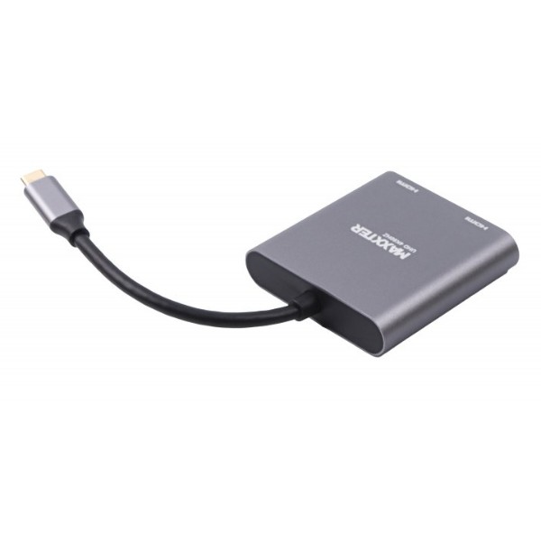 Фото - Переходник Maxxter USB-C на 2 HDMI (V-CM-2HDMI)