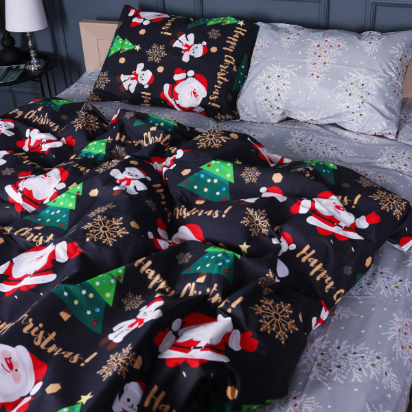 Фото - Комплект постільної білизни MirSon Бязь 17-0678 Frosty Fun 175х210 см (2200010217438)