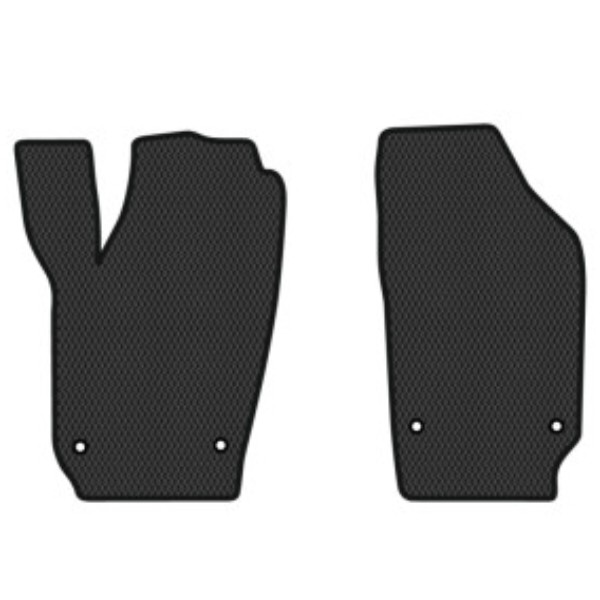 Фото - Килимки ворсові в салон авто EVAtech Premium для Volkswagen Polo (IV) 3-doors 2001-2009 4 покоління Htb EU чорний кант (VW12025AV2TL4VPB)