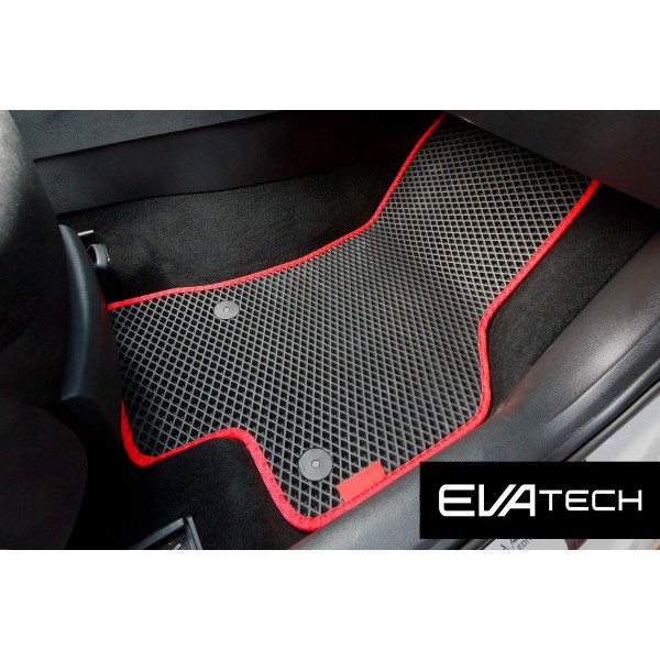 Фото - Коврики из экокожи в салон авто передние EVAtech для Octavia A7 AT Skoda 2013-2020 3 поколение Liftback EU (SK3639AG2AV4BBB)