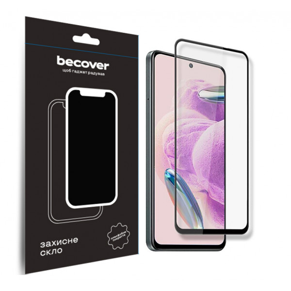 Фото - Захисне скло для смартфону BeCover Xiaomi Redmi Note 12S Black (709751)