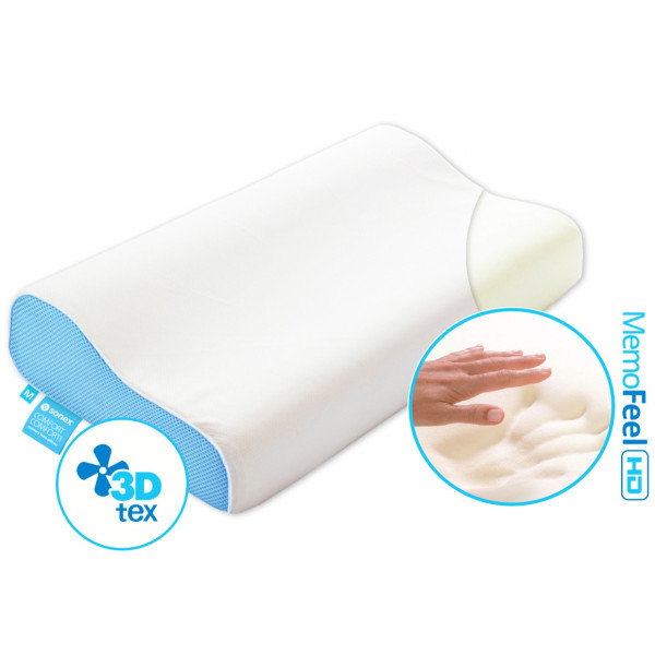 Фото - Подушка ортопедична Sonex Анатомічна з пам'яттю Comfort Wave 50x33x10/8 см (SO102069)