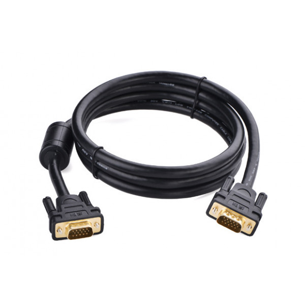 Фото - Кабель UGREEN VG101 VGA Male to Male Cable 1m Black (11673)