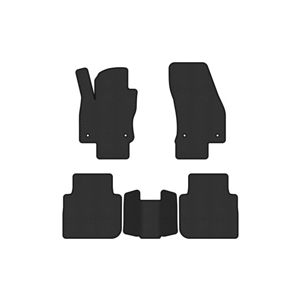 Фото - Килимки з екошкіри в салон авто EVAtech ECO для Tiguan Allspace 5 seats Volkswagen 2016-2020 1 покоління SUV USA (VW13965CL5AV4BBB)