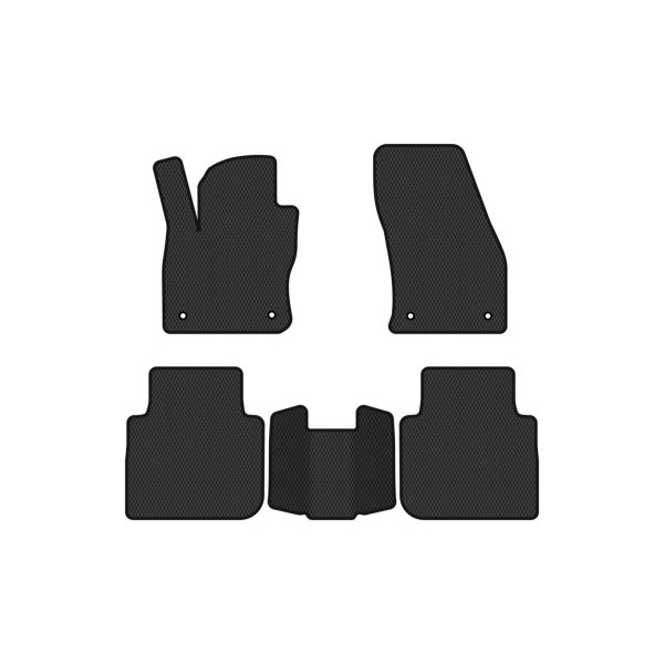 Фото - Килимки з екошкіри в салон авто EVAtech ECO для Tiguan Allspace 5 seats Volkswagen 2016-2020 1 покоління SUV USA (VW13965CQ5AV4BBB)
