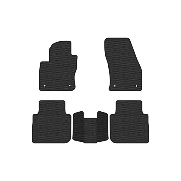 Фото - Коврики из экокожи в салон авто EVAtech ECO для Tiguan Allspace 5 seats Volkswagen 2016-2020 1 поколение SUV USA (VW13965CS5AV4BBB)