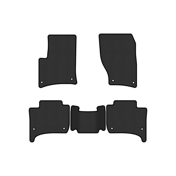 Фото - Коврики из экокожи в салон авто EVAtech ECO для Touareg (7P) (2-zone climate control) Volkswagen 2010-2014 2 поколение SUV EU VW3402CB5AV8BBLB