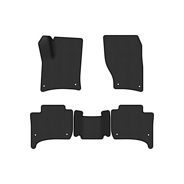 Фото - Коврики из экокожи в салон авто EVAtech ECO для Touareg (7P) (2-zone climate control) Volkswagen 2010-2014 2 поколение SUV EU VW3402CD5AV8BBLB