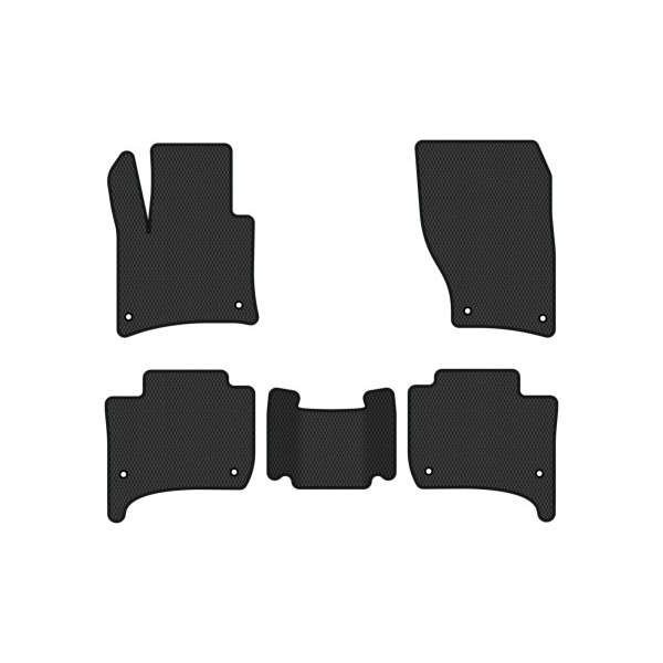 Фото - Коврики из экокожи в салон авто EVAtech ECO для Touareg (7P) Restyling (2-zone climate control) Volkswagen 2014-2018 2 поколение SUV EU VW3590C5AV8BBLB