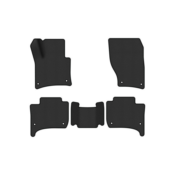 Фото - Килимки з екошкіри в салон авто EVAtech ECO для Touareg (7P) Restyling (2-zone climate control) Volkswagen 2014-2018 2 покоління SUV EU VW3590CDP5AV8BBLB