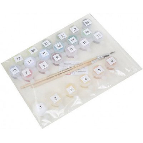 Фото - Картина за номерами Strateg Ніжний букет квітів 40х50 см (VA-1362)