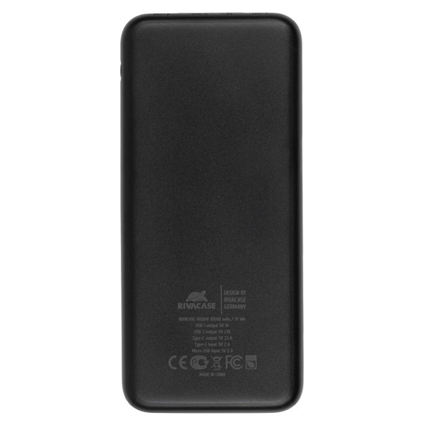 Фото - Батарея мобільна RIVACASE 10000 mAh Black (VA2041 (Black))