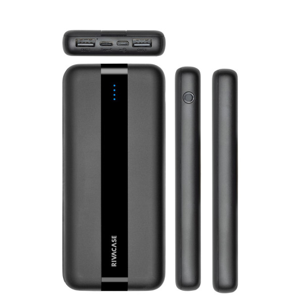 Фото - Батарея мобільна RIVACASE 10000 mAh Black (VA2041 (Black))