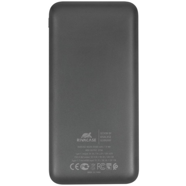 Фото - Батарея мобільна RIVACASE RIVAPOWER 10000 mA Black (VA2101)