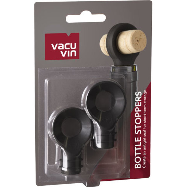 Фото - Пробка для вина Vacu Vin BOTTLE STOPPER BLACK 2 шт. (08874606)