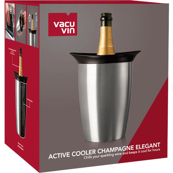 Фото - Охолоджувач для пляшки Vacu Vin ACTIVE COOLER CHAMPAGNE ELEGANT STAINLESS STEEL (3647360)
