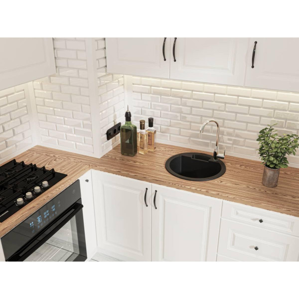 Фото - Мийка кухонна Miraggio VALENCIA Black Shine