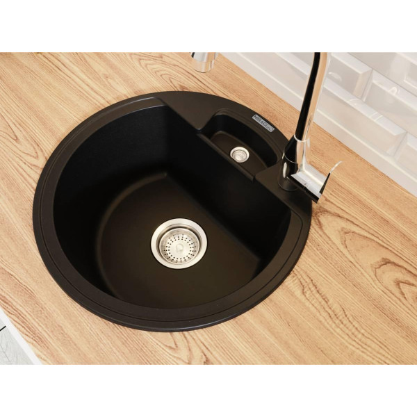 Фото - Мийка кухонна Miraggio VALENCIA Black Shine