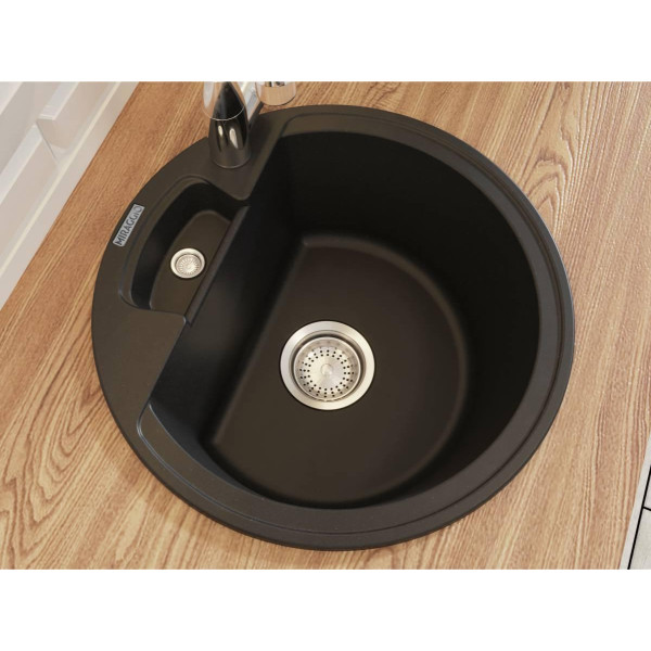 Фото - Мийка кухонна Miraggio VALENCIA Black Shine
