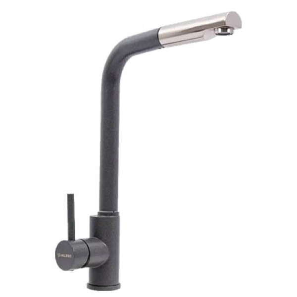 Фото - Кухонний змішувач VALESO Q411B МОРІОН (з висувною лійкою)