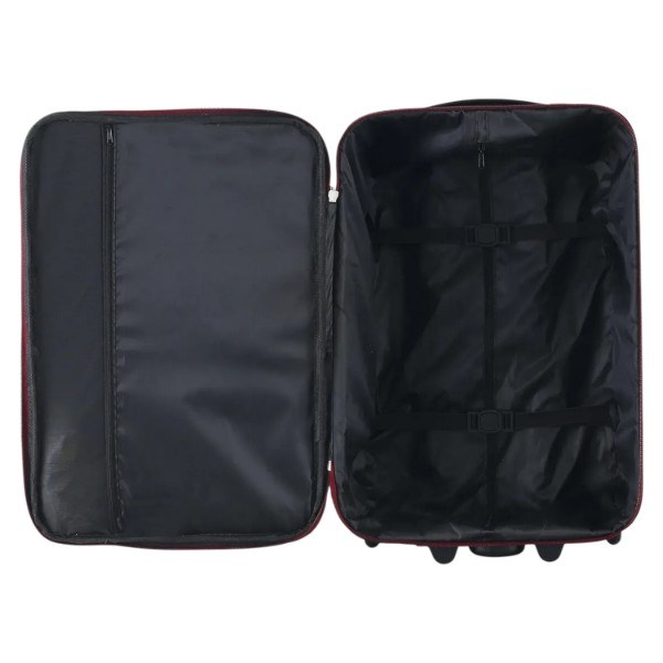 Фото - Валіза Semi Line S Black/Red Lines (T5680-1)