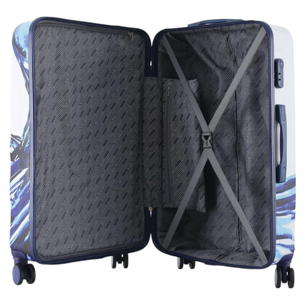 Фото - Валіза Semi Line L White/Blue Print (T5653-3)