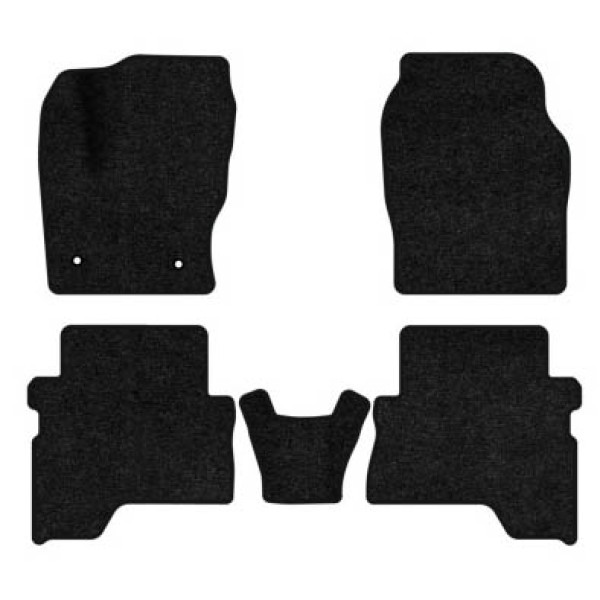 Фото - Килимки ворсові в салон авто EVAtech Standard для Ford C-Max (C344) (2 clips) 2010-2019 2 покоління Minivan EU чорний кант FD12377CD5FC2VEB