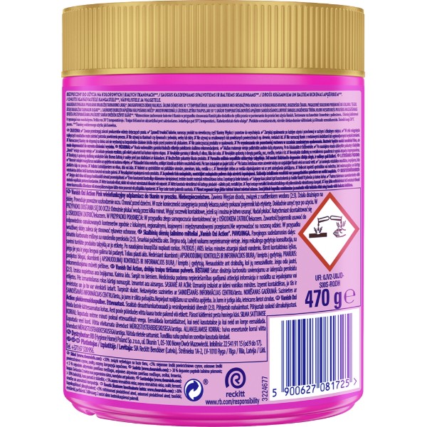 Фото - Засіб для видалення плям Vanish Oxi Action Pink, 470 г