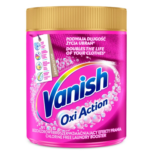 Фото - Засіб для видалення плям Vanish Oxi Action Pink, 470 г