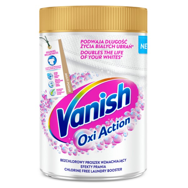 Фото - Засіб для видалення плям Vanish Oxi Action GOLD WHITE 625г