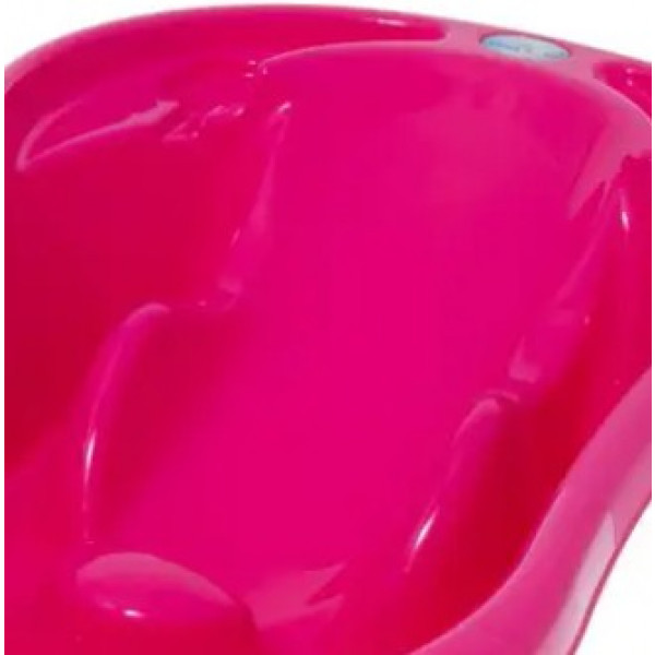 Фото - Детская ванночка Tega Baby Комфорт с термометром 2 в 1 анатомическая Розовая (TG-011-145)