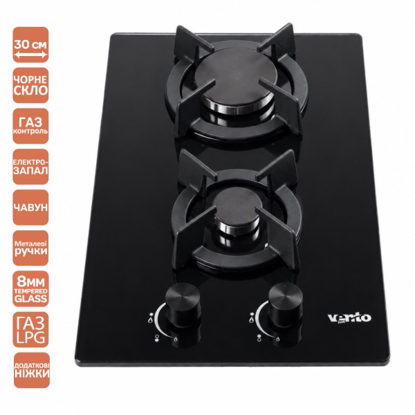 Фото - Варильна поверхня газова Ventolux HG320 RCS (BK) 11