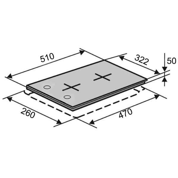 Фото - Варильна поверхня газова Ventolux HG320 RCS (BK) 11