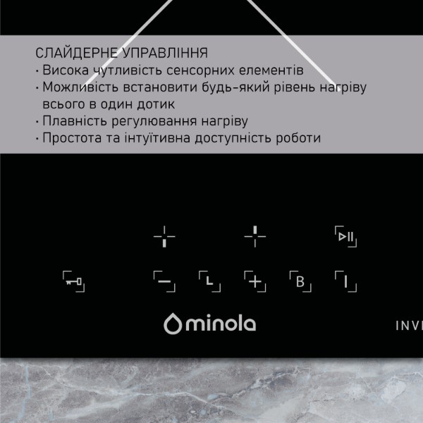 Фото - Варильна поверхня електрична Minola MI 3047 TBL