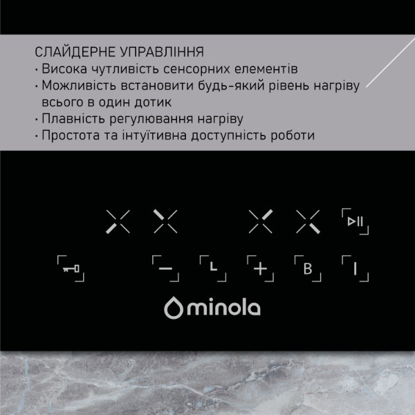 Фото - Варильна поверхня електрична Minola MI 6047 TBL