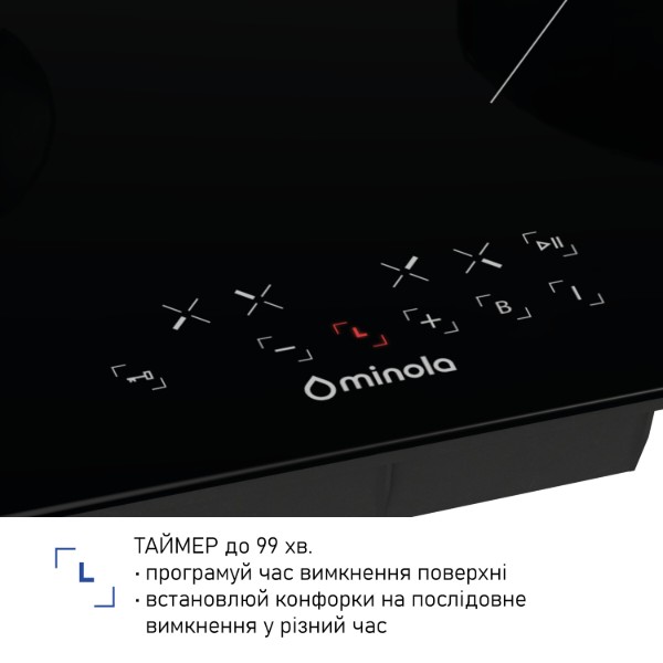 Фото - Варильна поверхня електрична Minola MI 6047 TBL