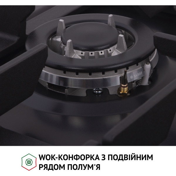 Фото - Варочная панель газовая Perfelli HGM 61637 BL RETRO