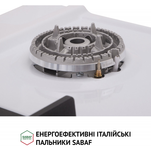 Фото - Варильна поверхня газова Perfelli HGM 61637 WH RETRO