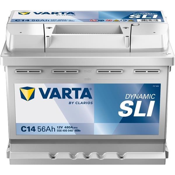 Фото - Автомобільний акумулятор Varta Dynamic SLI 12В 56Аг 480А R+ (556400048)