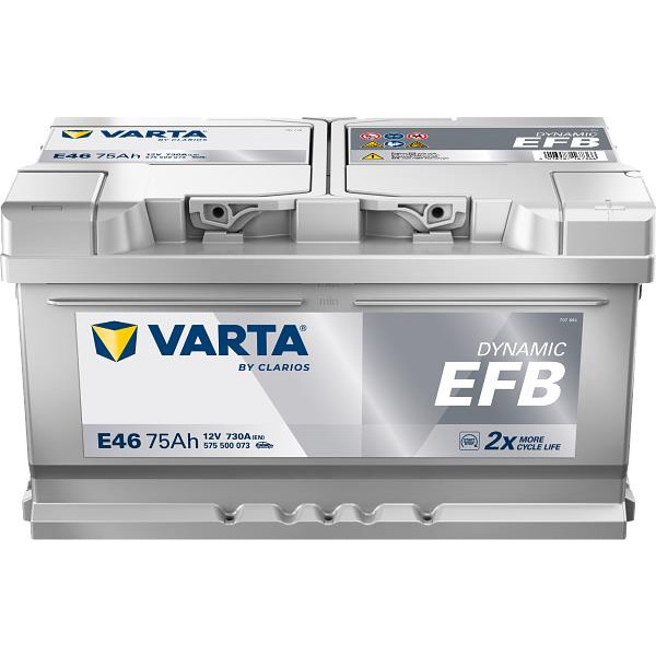 Фото - Аккумулятор для ИБП Varta Dynamic EFB 12В 75Аг 730А R+ (575500073)