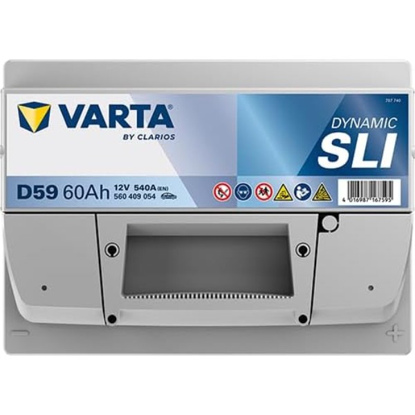 Фото - Аккумулятор для ИБП Varta Dynamic SLI 12В 60Аг 540А R+ (560409054)