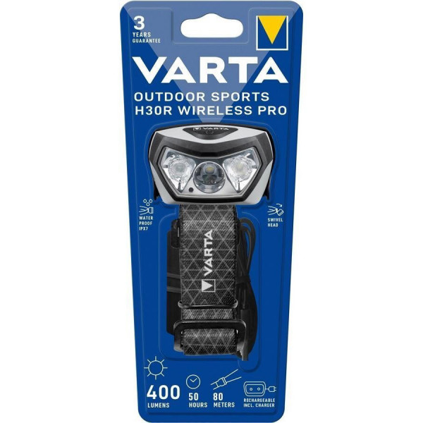 Фото - Ліхтар акумуляторний Varta H30 Pro (18650101401)