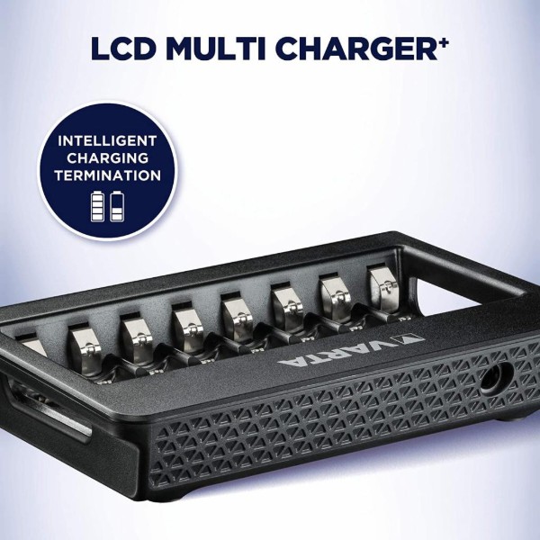 Фото - З/пристрій для акумуляторів AA/AAA Varta LCD Multi Charger Plus (57681101401)
