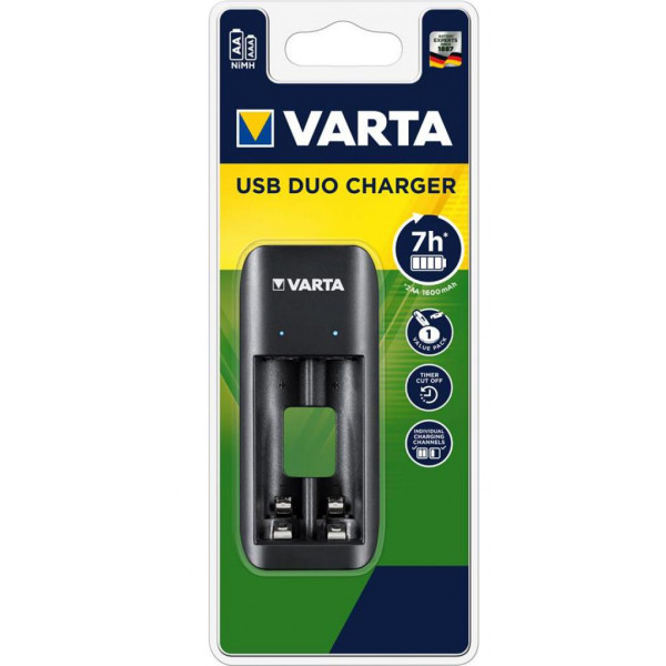 Фото - З/пристрій для акумуляторів AA/AAA Varta Value USB Duo Charger (57651101401)