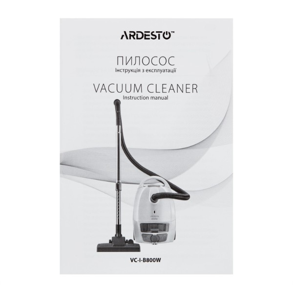 Фото - Пылесос для сухой уборки с мешком ARDESTO VC-I-B800W